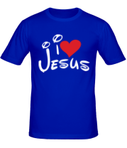 Мужская футболка I love Jesus фото