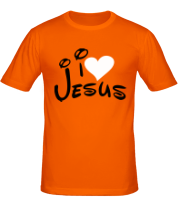 Мужская футболка I love Jesus фото