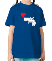 Детская футболка Love gun фото