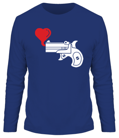 Мужская футболка длинный рукав Love gun