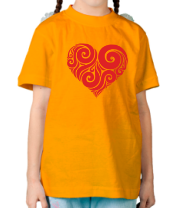 Детская футболка Сердце узор фото