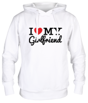 Толстовка худи I love my girlfriend фото