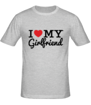 Мужская футболка I love my girlfriend фото