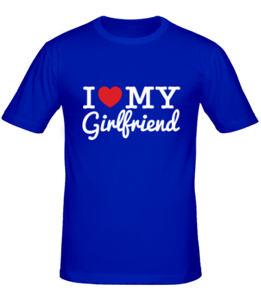 Мужская футболка I love my girlfriend