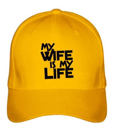 Бейсболка my wife is my life