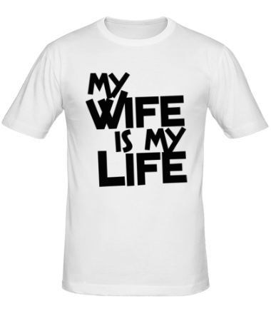 Мужская футболка my wife is my life