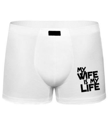 Трусы мужские боксеры my wife is my life