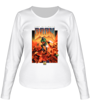 Женская футболка длинный рукав Doom фото