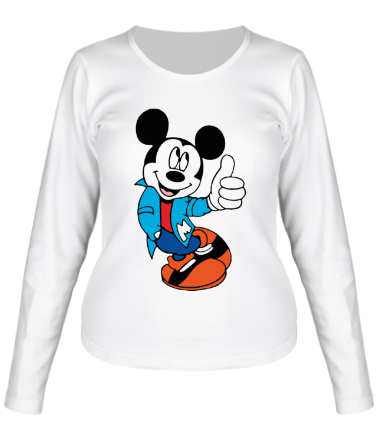 Женская футболка длинный рукав Mickey