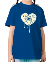 Детская футболка Разбитое сердце (свет) фото