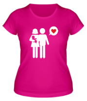 Женская футболка Счастливые родители фото