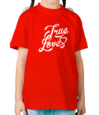 Детская футболка True love