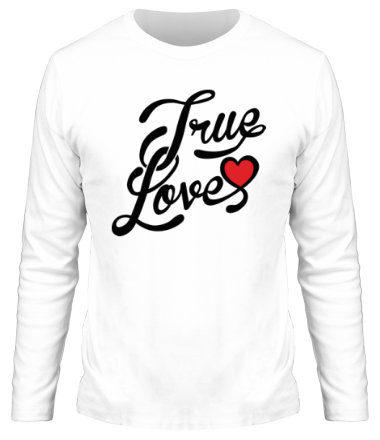 Мужская футболка длинный рукав True love