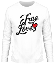 Мужская футболка длинный рукав True love фото