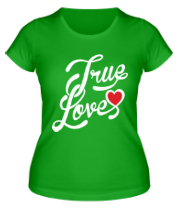 Женская футболка True love фото