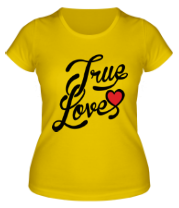 Женская футболка True love фото