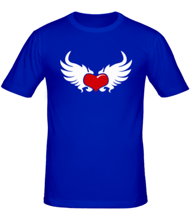 Мужская футболка Сердце с крыльями