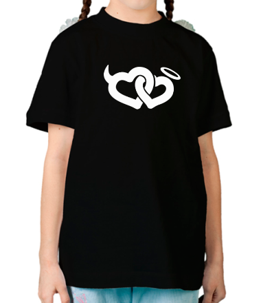 Детская футболка Два сердца