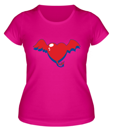 Женская футболка Демоническое сердце