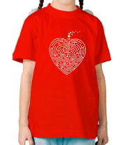 Детская футболка Сердце лабиринт фото