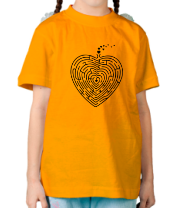 Детская футболка Сердце лабиринт фото