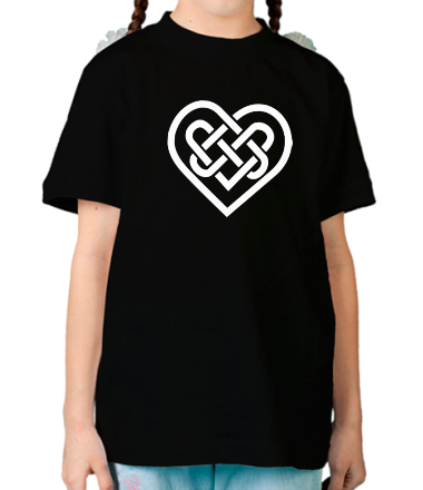 Детская футболка Сердце из кельтских узоров