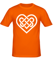 Мужская футболка Сердце из кельтских узоров