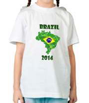 Детская футболка Brazil 2014 фото