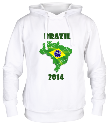 Толстовка худи Brazil 2014