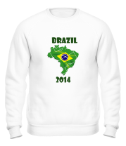 Толстовка без капюшона Brazil 2014 фото