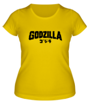 Женская футболка Годзилла (Иероглиф) фото