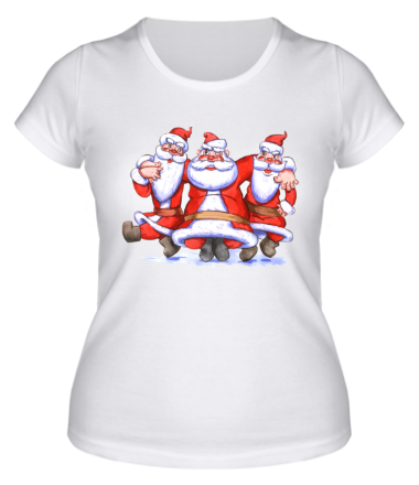 Женская футболка Деды Морозы
