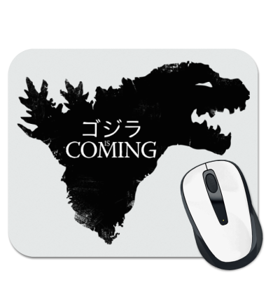 Коврик для мыши Godzilla is COMING vintage