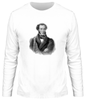 Мужская футболка длинный рукав Александр Сергеевич Пушкин фото