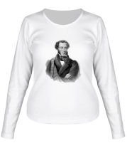Женская футболка длинный рукав Александр Сергеевич Пушкин фото