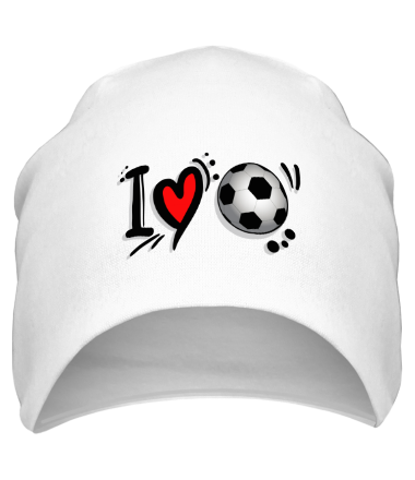 Шапка I love football