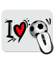 Коврик для мыши I love football фото