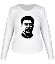 Женская футболка длинный рукав Сталин фото