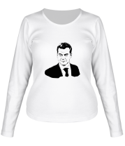 Женская футболка длинный рукав Дмитрий Медведев фото