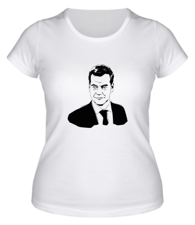 Женская футболка Дмитрий Медведев