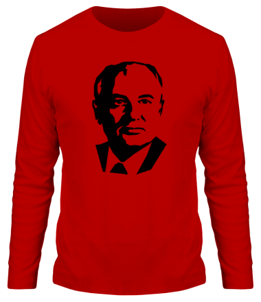 Мужская футболка длинный рукав Горбачов