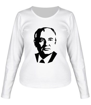 Женская футболка длинный рукав Горбачов