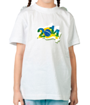 Детская футболка Brazil 2014 FIFA фото