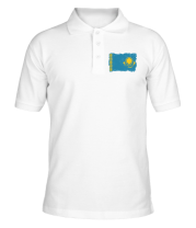 Мужская футболка поло Флаг Казахстана