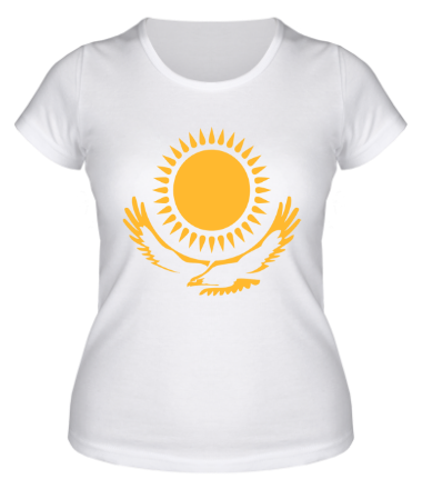 Женская футболка Герб Казахстана