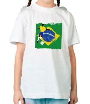 Детская футболка Футбол в Бразилии фото