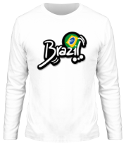 Мужская футболка длинный рукав Brazil 2014 Football фото