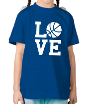 Детская футболка Влюблен в баскетбол