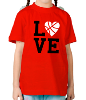 Детская футболка Моя любовь - баскетбол фото