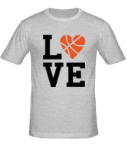 Мужская футболка Моя любовь - баскетбол